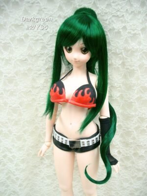 Wig / 8-9 inch / Ponytail with Bangs (Darkgreen #2/YS5)