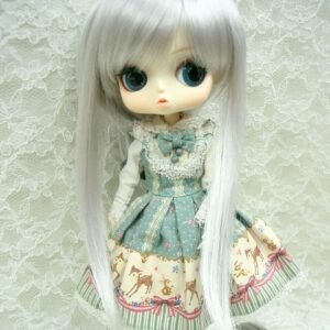 Wig / 8-9 inch / Ponytail with Bangs (Grey #60)