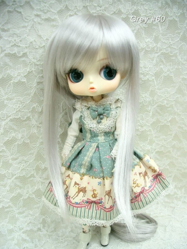 Wig / 8-9 inch / Ponytail with Bangs (Grey #60)