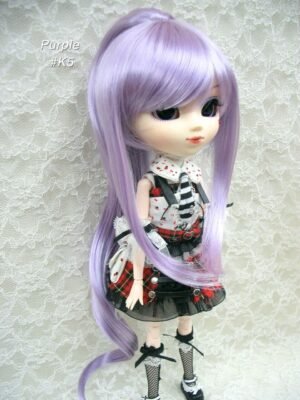 Wig / 8-9 inch / Ponytail with Bangs (Purple #K5)