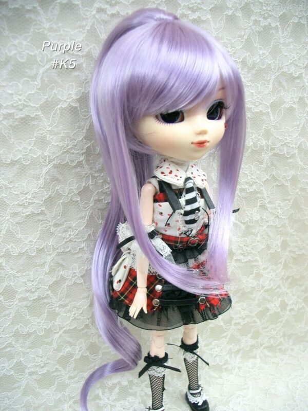 Wig / 8-9 inch / Ponytail with Bangs (Purple #K5)