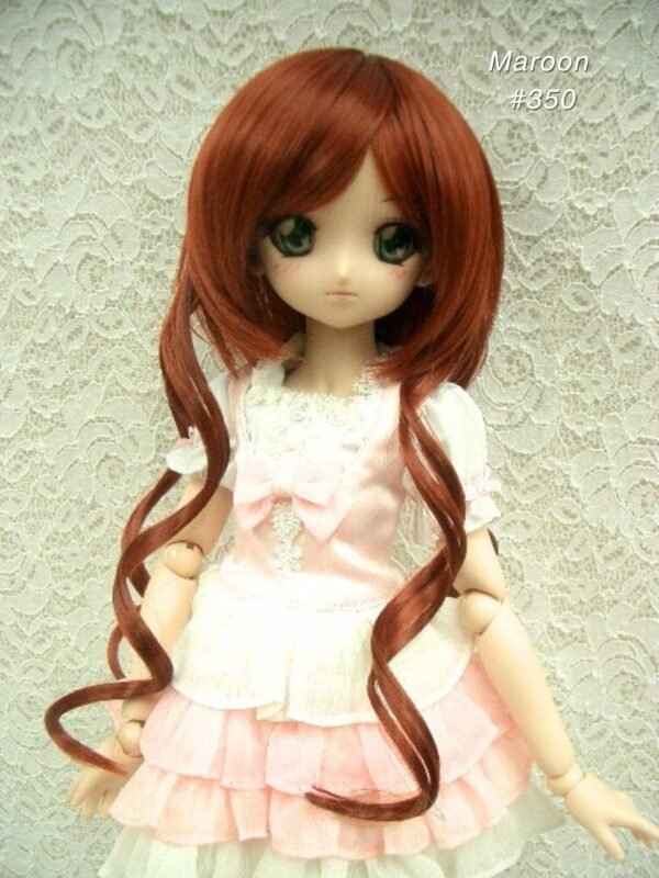 Wig / 8-9 inch / Short with Loose Curly (Maroon #350)