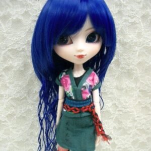 Wig / 8-9 inch / Short with Natural Wave (Electric blue #B7)