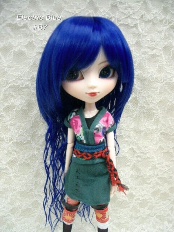 Wig / 8-9 inch / Short with Natural Wave (Electric blue #B7)