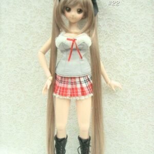Wig / 8-9 inch / Ribbon Long Twin-tails (Almond #22)