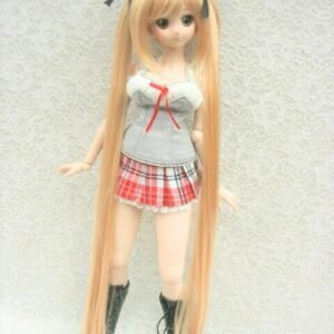 Wig / 8-9 inch / Ribbon Long Twin-tails (Opal Goldmix #GOLD)
