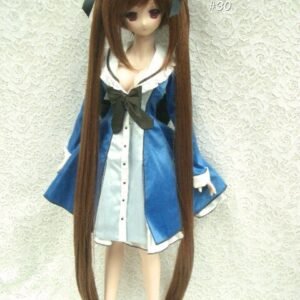 Wig / 8-9 inch / Ribbon Long Twin-tails (Sepia #30)