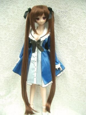 Wig / 8-9 inch / Ribbon Long Twin-tails (Sepia #30)