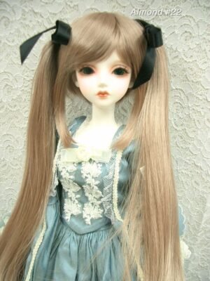 Wig / 8-9 inch / Ribbon Twin-tails (Almond #22)