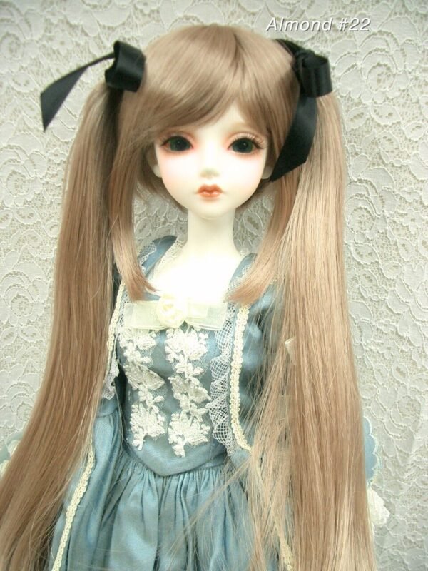 Wig / 8-9 inch / Ribbon Twin-tails (Almond #22)