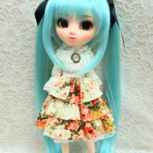 Wig / 8-9 inch / Ribbon Twin-tails (Turquoise #B10)