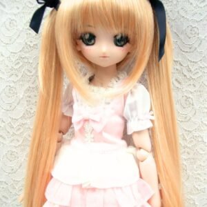 Wig / 8-9 inch / Ribbon Twin-tails (Opal goldmix #GOLD)
