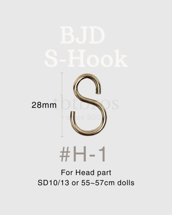 BJD Stainless Steel S-hook #H-1 (For Head)