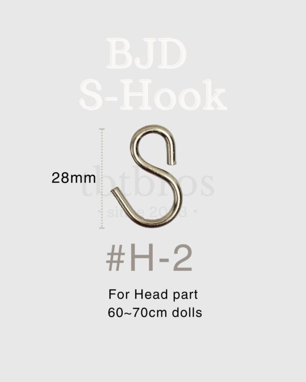 BJD Stainless Steel S-hook #H-2 (For Head)