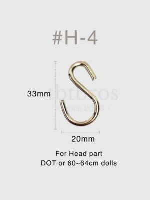 BJD Stainless Steel S-hook #H-4 (For Head)