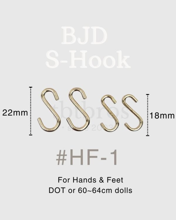 BJD Stainless Steel S-hook #HF-1 (For Hands & Feet )