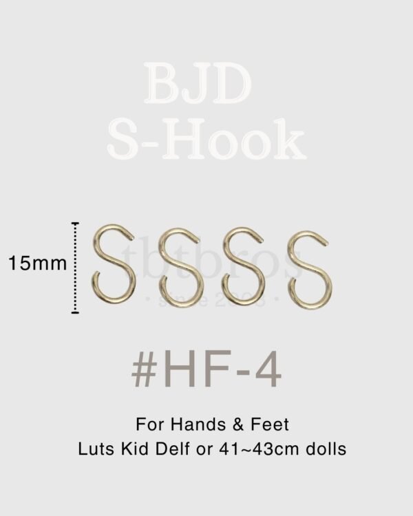BJD Stainless Steel S-hook #HF-4 (For Hands & Feet )