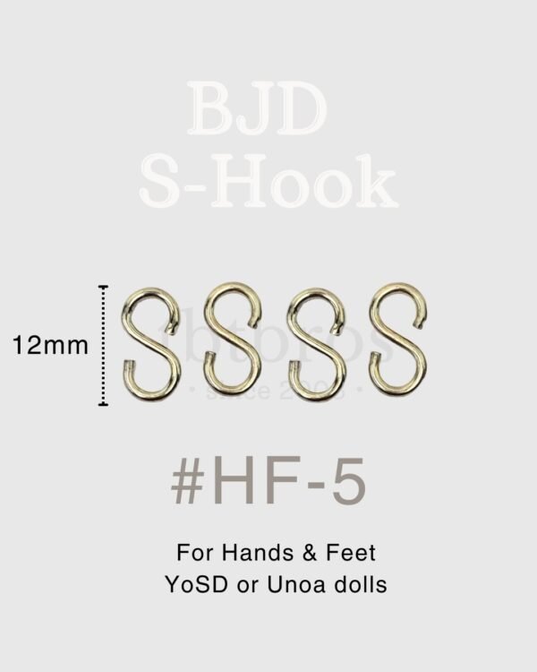BJD Stainless Steel S-hook #HF-5 (For Hands & Feet )