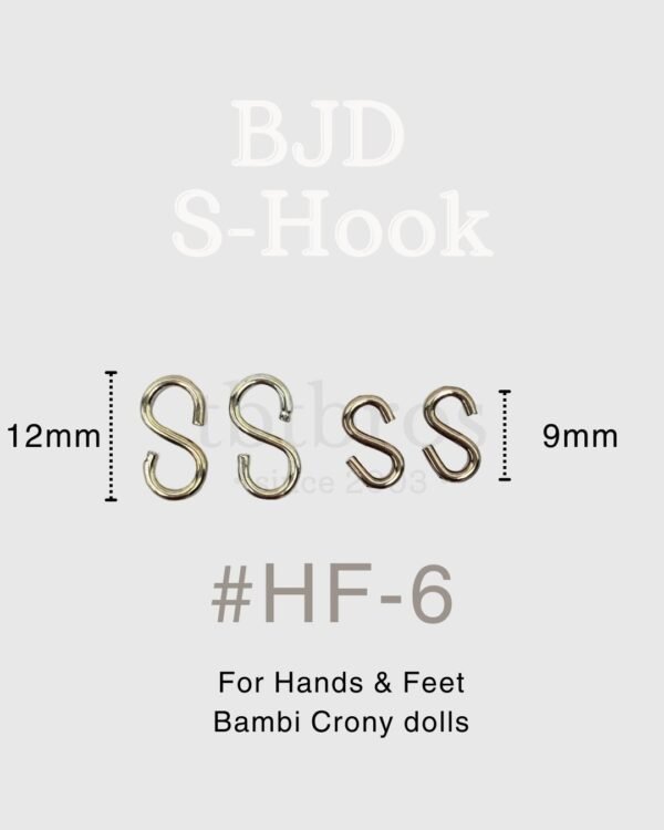 BJD Stainless Steel S-hook #HF-6 (For Hands & Feet )