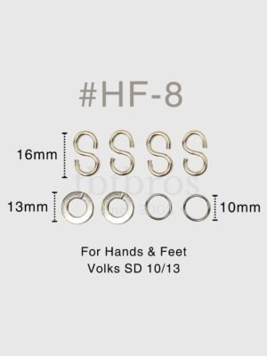 BJD Stainless Steel S-hook #HF-8 (For Hands & Feet)
