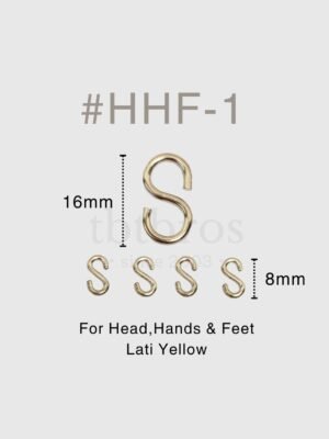 BJD Stainless Steel S-hook #HHF-1 (For Head,Hands & Feet)