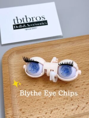 Blythe Eye Chips - Glitter #208 Clear Blue