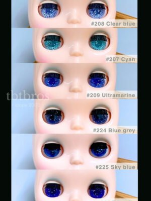 Blythe Eye Chips - Blue Glitter Series
