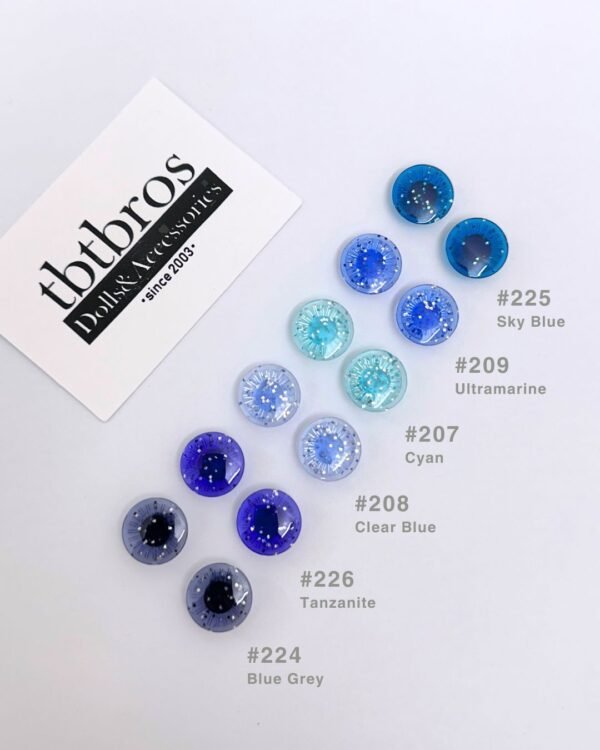 Blythe Eye Chips - Glitter #207 Cyan