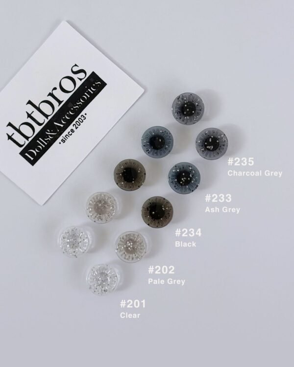 Blythe Eye Chips - Glitter #233 Ash Grey