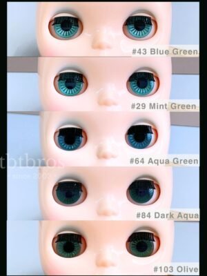dark green-sum-1 Blythe Eye Chips - Dark Green Series