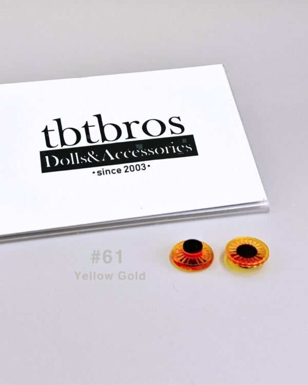 Blythe Eye Chips - #61 Yellow Gold