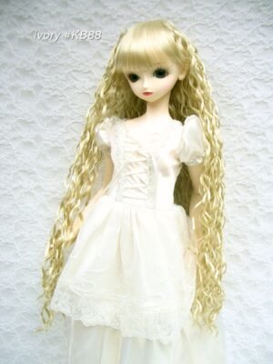 Wig / 9-10 inch / Long Wave with Bangs *Longer ver.  (Ivory #KB88)