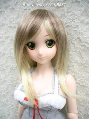 Wig / 8-9 inch / Semi-long Layer (Brown-ivory #12/KB88T)