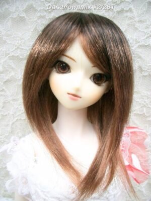 Wig / 8-9 inch / Semi-long Layer (Darkbrownmix #2/28T)