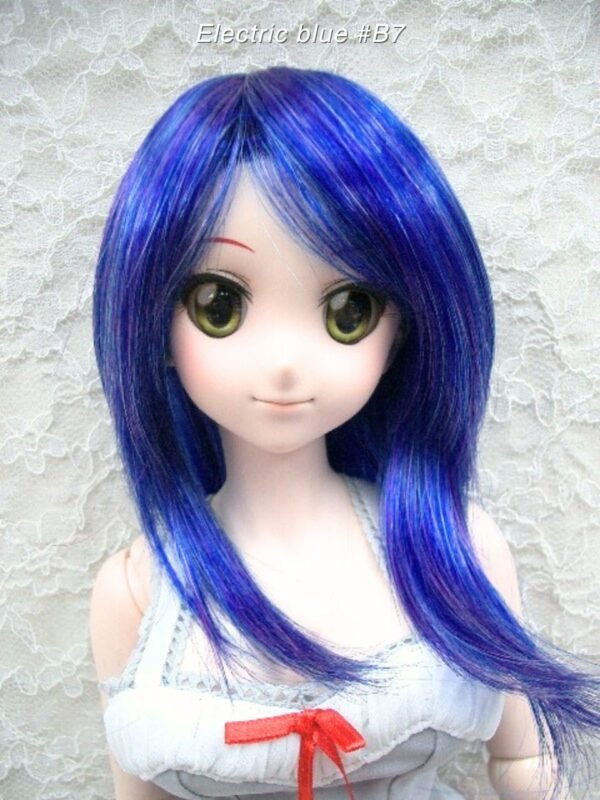Wig / 8-9 inch / Semi-long Layer (Electric blue #B7)