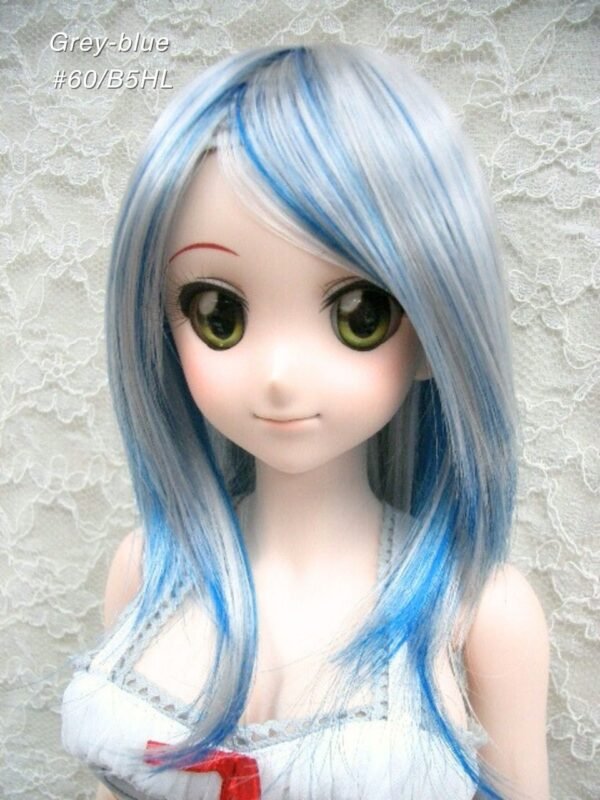 Wig / 8-9 inch / Semi-long Layer (Grey-blue #60/B5HL)