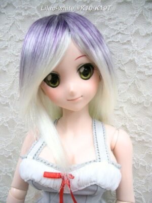 Wig / 8-9 inch / Semi-long Layer (Lilac-white #K10/K19T)