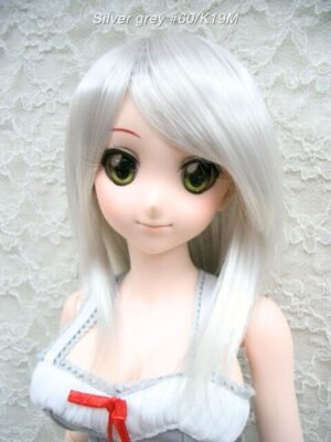Wig / 8-9 inch / Semi-long Layer (Silver grey #60/K19M)