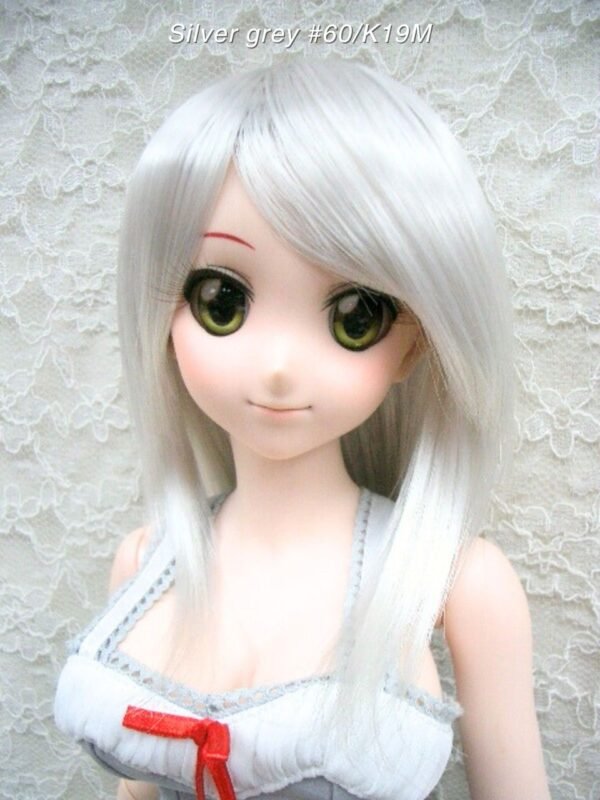 Wig / 8-9 inch / Semi-long Layer (Silver grey #60/K19M)