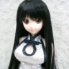 Wig / 8-9 inch / Medium Long Straight (Black #2)