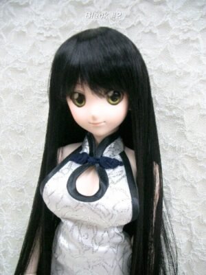 Wig / 8-9 inch / Medium Long Straight (Black #2)