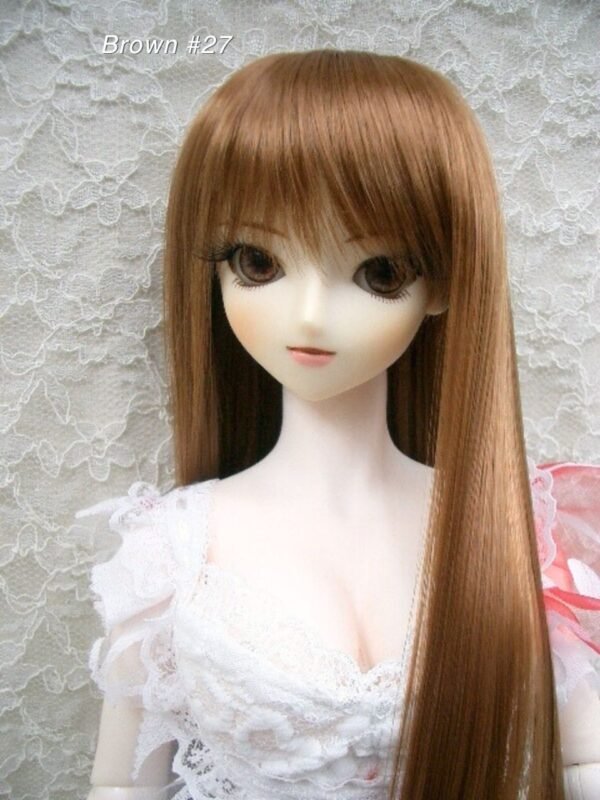 Wig / 8-9 inch / Medium Long Straight (Brown #27)