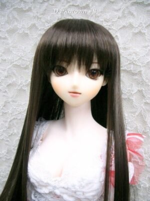 Wig / 8-9 inch / Medium Long Straight (Darkbrown #8)