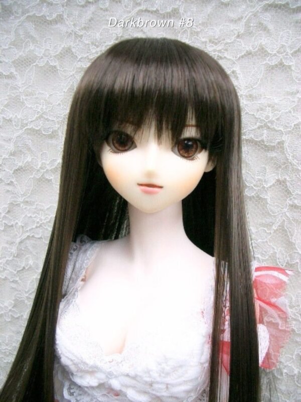 Wig / 8-9 inch / Medium Long Straight (Darkbrown #8)
