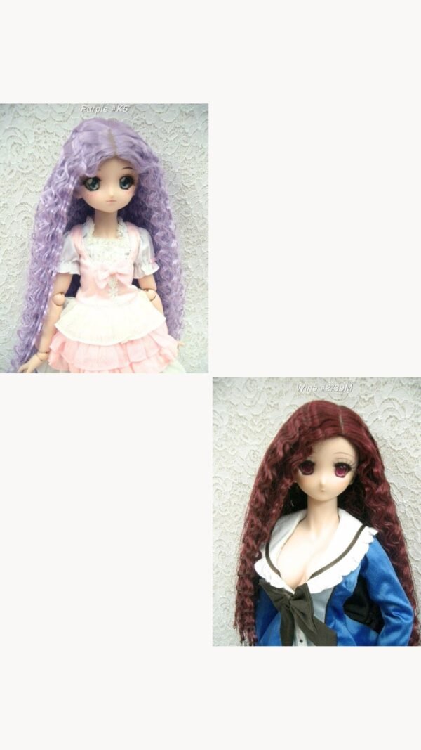 Wig / 8-9 inch / Long Corn Wave (Purple #K5)