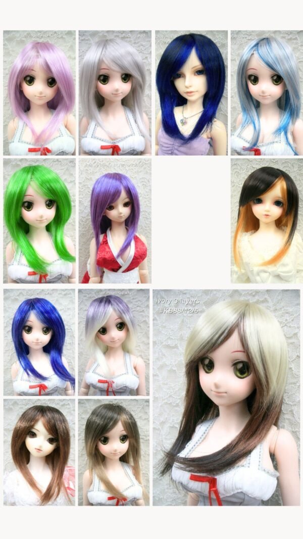 Wig / 8-9 inch / Semi-long Layer (Almond #22)