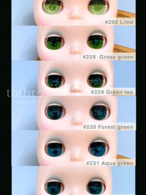 Blythe Eye Chips - Green Glitter Series
