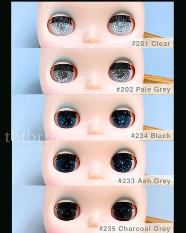 Blythe Eye Chips - Grey Glitter Series