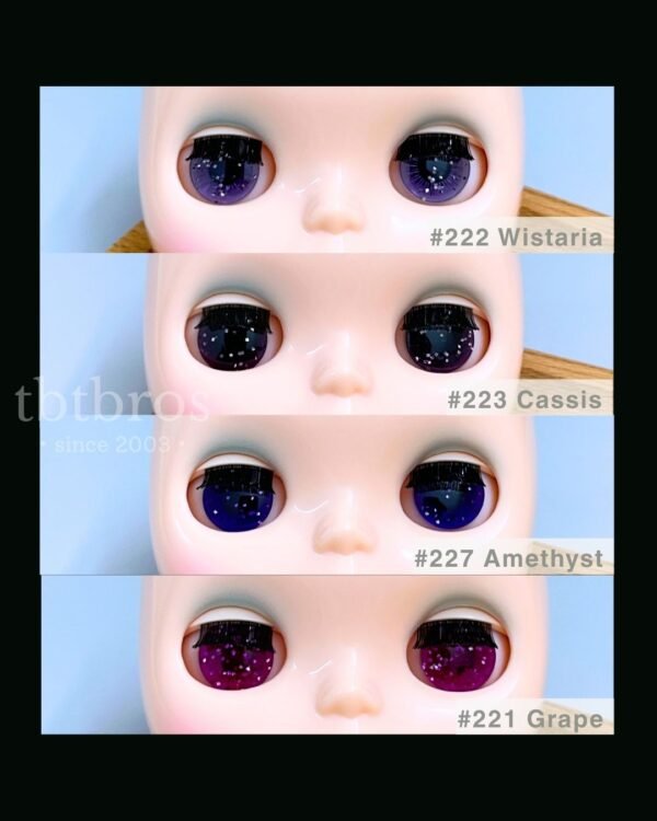 Blythe Eye Chips - Purple Glitter Series